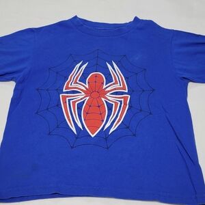 Marvel Royal Blue Kids Tee with Large Red Spider